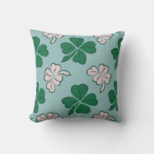 St. Patrick`s day Kleeblatt-Schamrock-Zeichenmuste Kissen