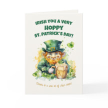 St. Patrick’s Day Leprechaun Lustige Karte