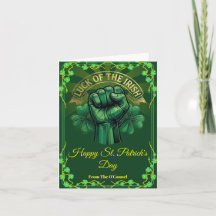 St. Patrick’s Day Luck of the Irish Fist Shamrock