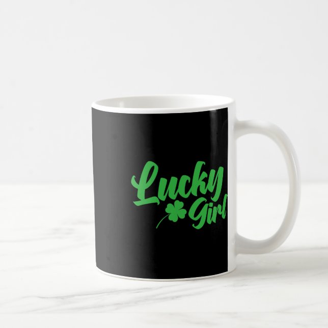 St Patrick`s Day Lucky Girl Kaffeetasse (Rechts)