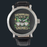 St Patrick’s Day Lucky Shamrock Gnome  Armbanduhr<br><div class="desc">St Patrick’s Day Lucky Shamrock Gnome</div>