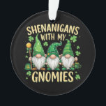 St Patrick’s Day Lucky Shamrock Gnome  Ornament<br><div class="desc">St Patrick’s Day Lucky Shamrock Gnome</div>