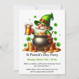 St. Patrick’s Day-Party-Einladung – Viel Bier  Einladung