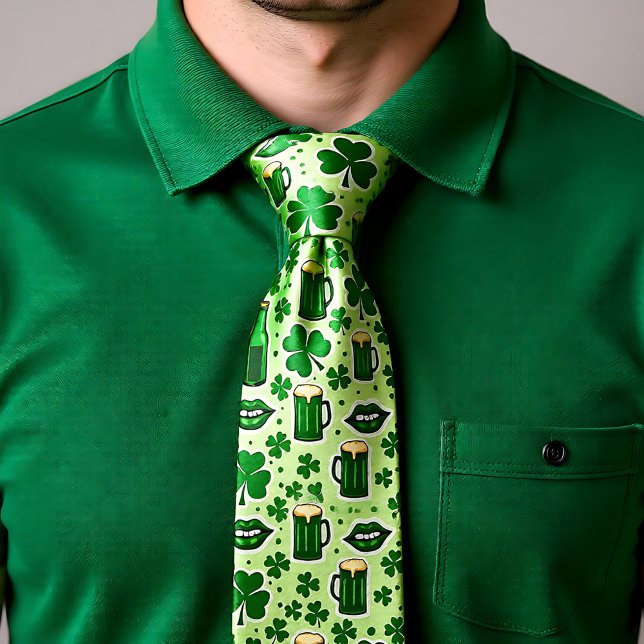 St. Patrick’s Day Party Pint Krawatte (St. Patrick’s Day Party Pint Necktie)