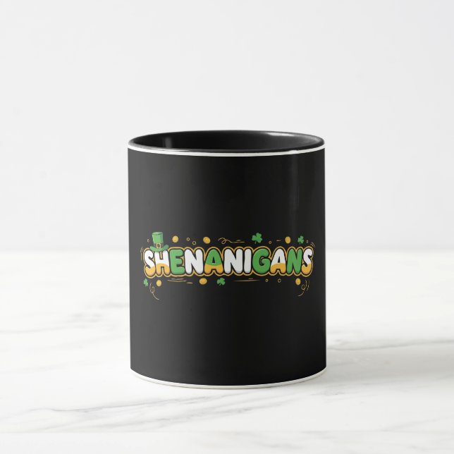 St. Patrick’s Day Schabernack Koboldhut Tasse (Zentrum)