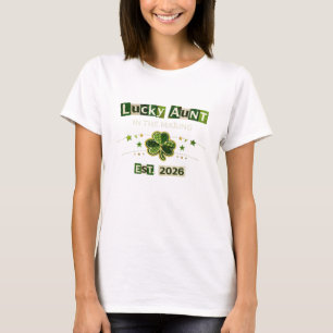 St. Patrick’s Day Schwangerschaftsankündigung T-Shirt