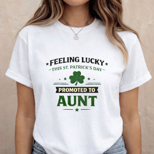 St. Patrick’s Day Schwangerschaftsankündigung T-Shirt