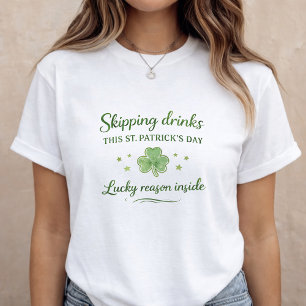 St. Patrick’s Day Schwangerschaftsankündigung T-Shirt