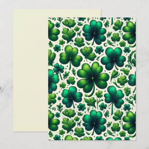 St. Patrick’s Day Shamrock-Party-Einladung Einladung