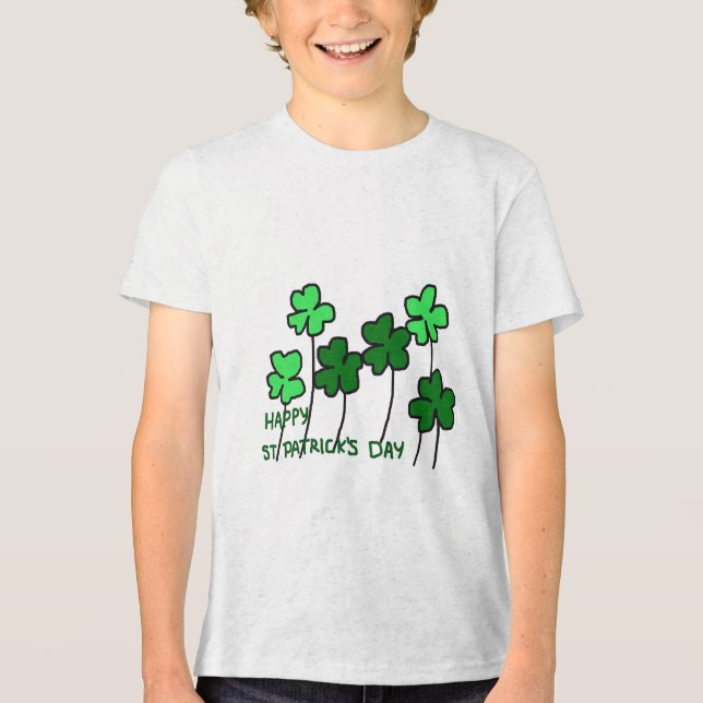 St. Patrick’s day T-shirt Tri-Blend Shirt (Vorderseite)