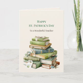 St. Patrick’s Day Teacher Greeting Card Karte