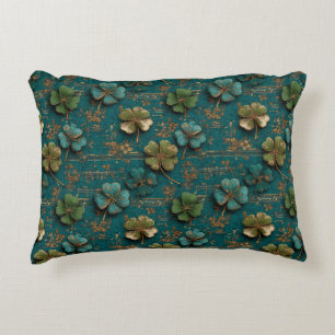 St. Patrick’s Day Vintage-Shamrock-Musik Dekokissen