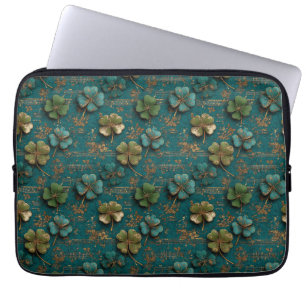 St. Patrick’s Day Vintage-Shamrock-Musik Laptopschutzhülle