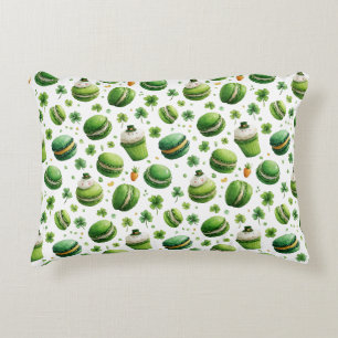 St. Patrick’s Day-Wasserfarben-Macaron & Shamrock  Dekokissen