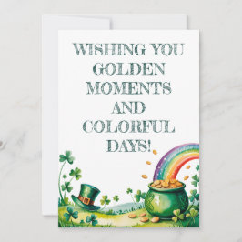 St. Patrick’s Day Watercolor Luck Einladung