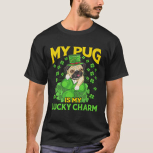 St Patrick s Tag Mein Mops Ist Mein Glücksbringer T-Shirt