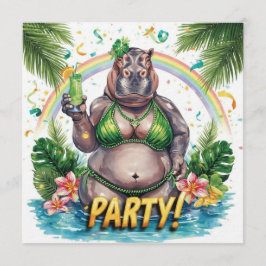 St. Patrick’s Tropical Pool Party Invitation 