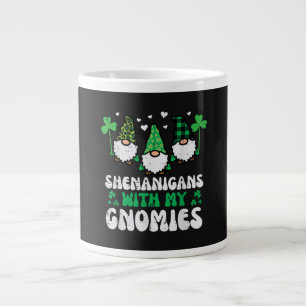 St Patrick Schabernack Mit Gnomies Gnome Jumbo-Tasse