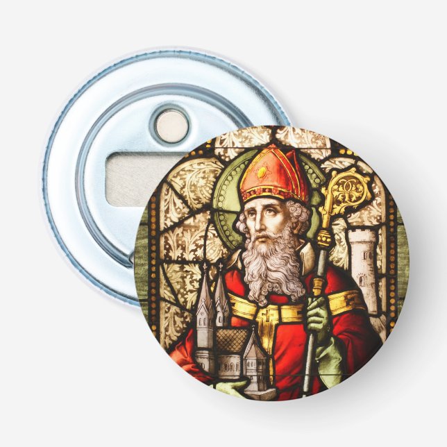 St Patrick Stains Glass Flaschenöffner (Vorderseite)