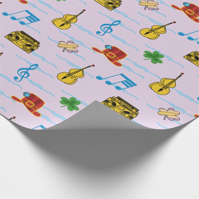 St. Patrick Tag Geschenkpapier (Ecke)