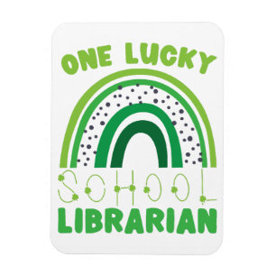 St. Patrick Tag Glücklicher Bibliothekar Magnet