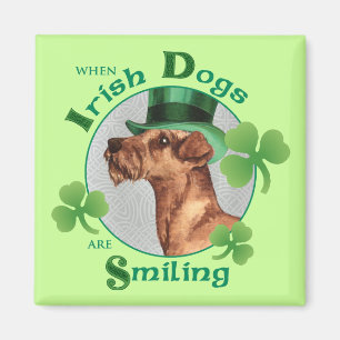 St Patrick Tag irisches Terrier Magnet