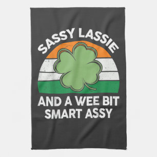 St. Patrick Tag Sassy Lassie Lustiger Shamrock Iri Geschirrtuch
