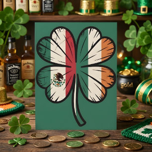 St. Patrick Tage Mexico Irische Kleeblatt Feiertagskarte