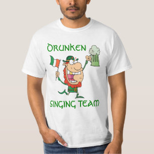 St Patrick Tagesbetrunkenes singenteam T-Shirt