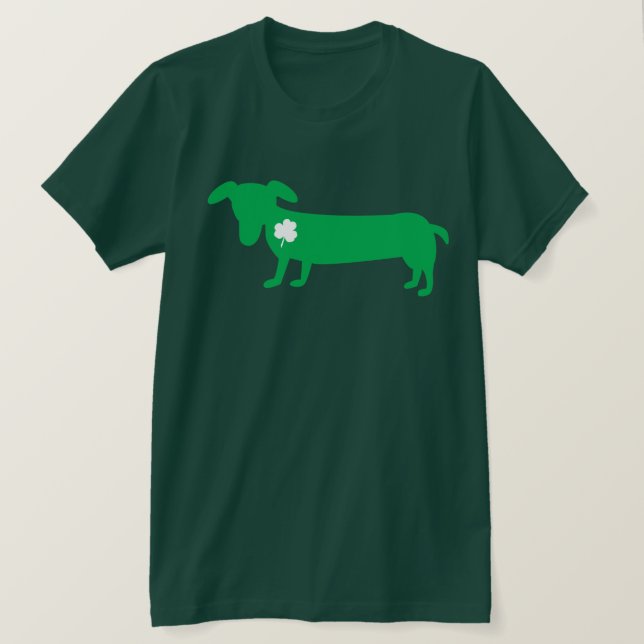St Patrick TagesDackel T-Shirt (Design vorne)