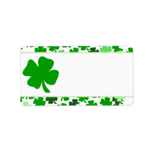 St Patrick Tagesdruck Ihr eigener Adressaufkleber