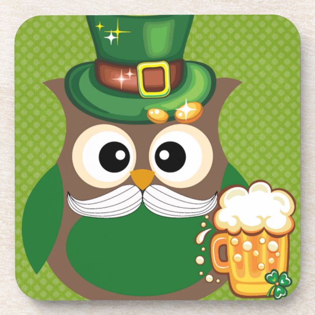 St Patrick Tageseule Getränkeuntersetzer (Vorderseite)