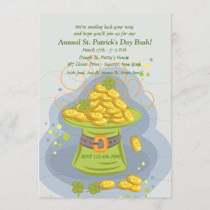 St Patrick Tagesgold Einladung