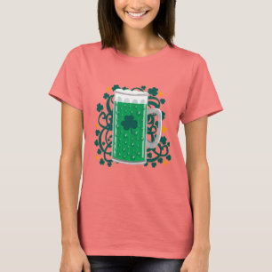 St Patrick Tagesgrün-Bier T-Shirt