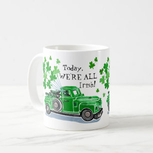 St Patrick Tagesgrün-Vintager LKW addieren Namen Kaffeetasse