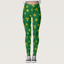 St Patrick Tagesgrünes Goldiren-Kleeblätter