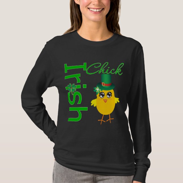 St Patrick Tagesiren-Küken T-Shirt (Vorderseite)
