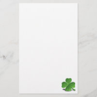 St Patrick TagesKleeblatt-Klee-Briefpapier