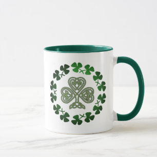 St Patrick TagesKleeblattkaffee-Tassen u. Tasse