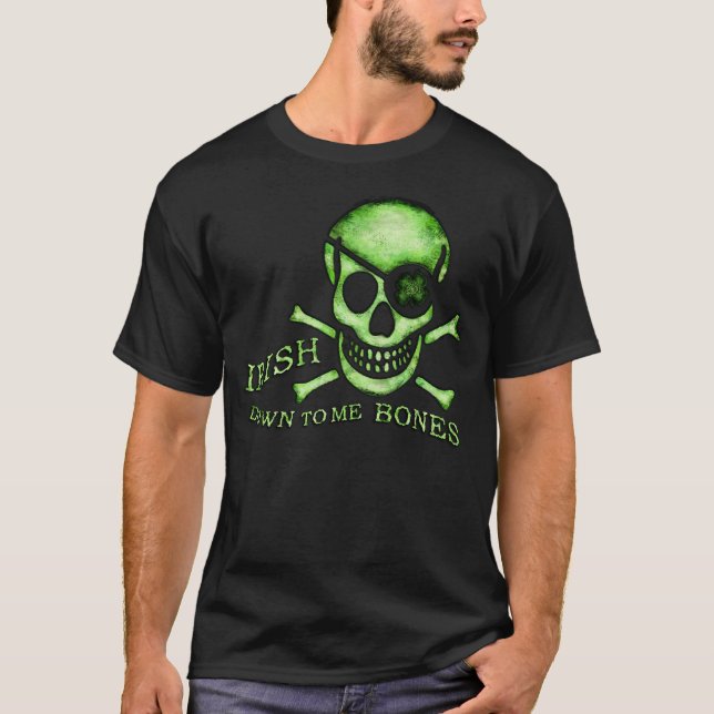 St Patrick Tagespiraten-Schädel-T - Shirt (Vorderseite)