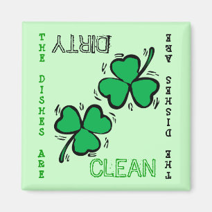 St Patrick Tagessauberer schmutziger Magnet