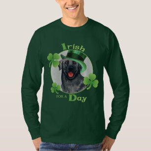 St Patrick Tagesschwarz-Labrador T-Shirt