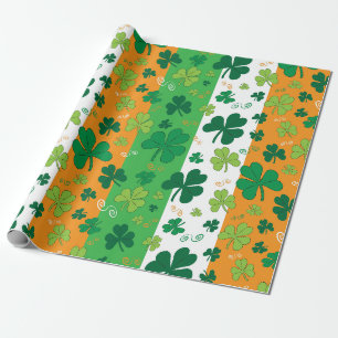 St Patrick Tagestraditionelles themenorientiertes Geschenkpapier