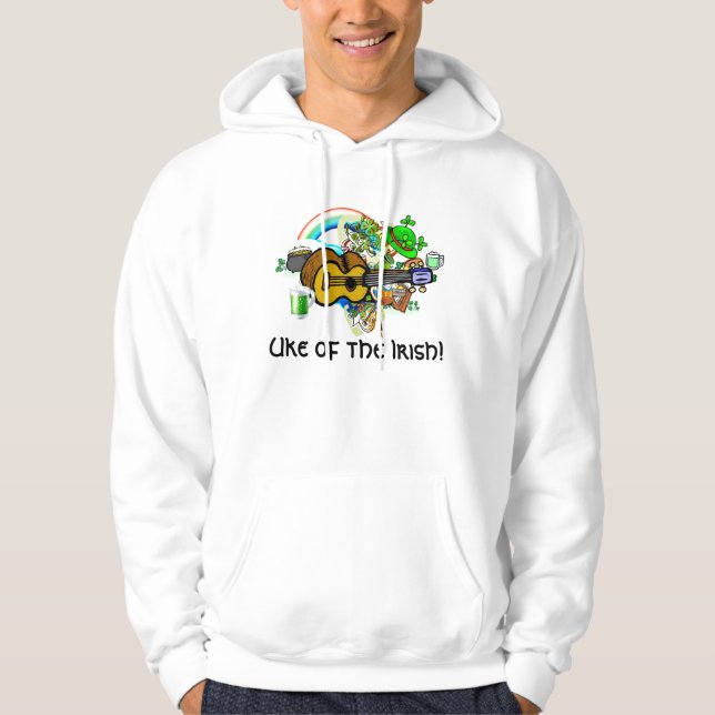St Patrick TagesUkulele Hoodie (Vorderseite)