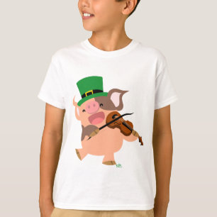 St Patrick Tagesviolinistschwein KinderT - Shirt