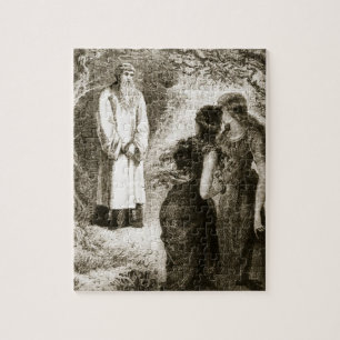 St Patrick traf sich durch Jungfrauen im Holz von