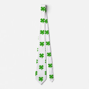 st patrick trèfle émoji mens necktie cravate