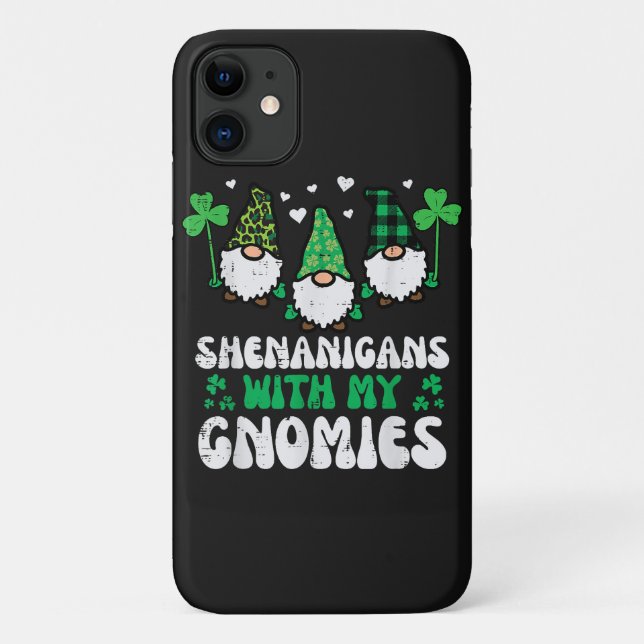 St. Patrick Unfug mit Gnomies Gnome Case-Mate iPhone Hülle (Rückseite)