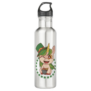 St Patrick Unicorn Edelstahlflasche