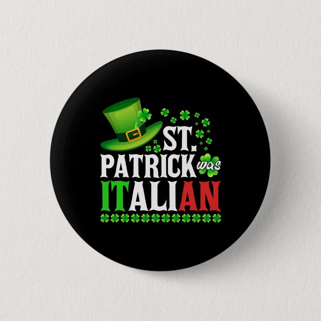 St Patrick war der italienische St Patrick's Day H Button (Vorderseite)